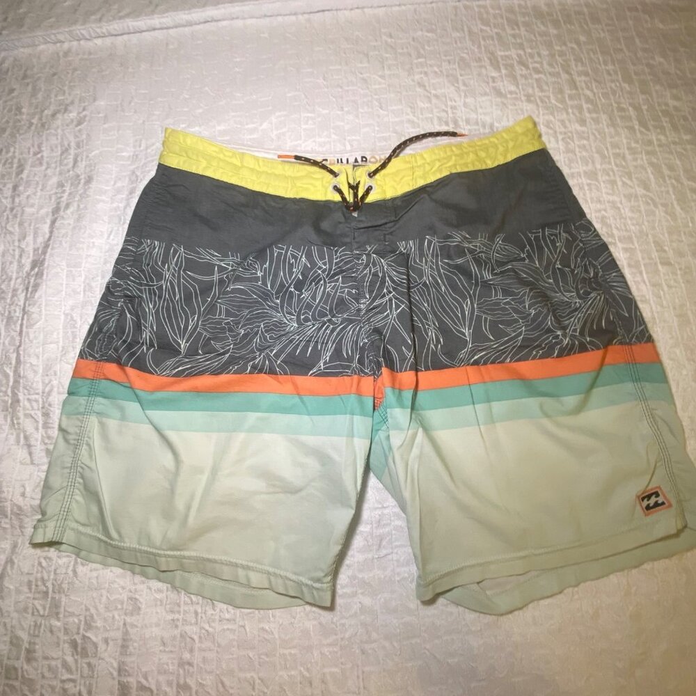 Billabong Mens Recycler‎ Series Boardshorts Size 34 Beach Pool Surf Vacation